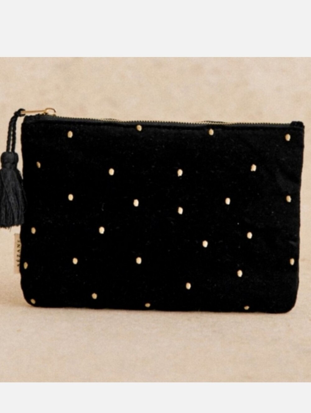 Sezane Velvet Pouch